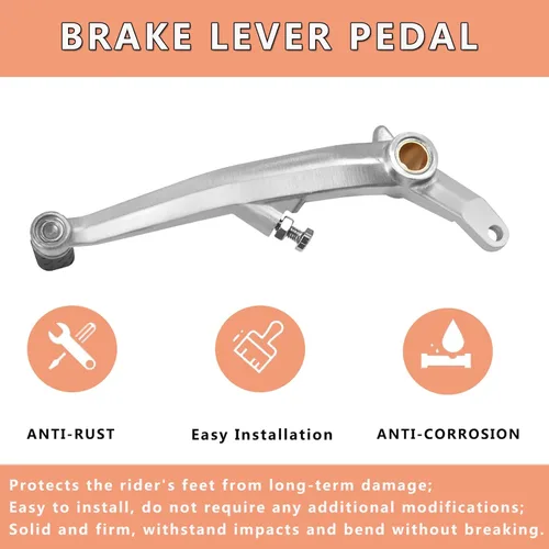 Vista 3 de BAIONE Pedal de freno de motocicleta reemplazo de palanca de freno para Ducati DIAVEL Multistrada 1200 todo el año Pedal de palanca de freno