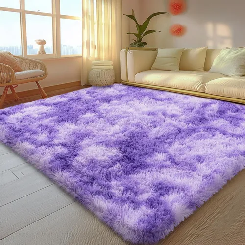 Vista 118 de Mugorn - Alfombras suaves y esponjosas de 2 x 3 pies para el hogar, alfombra pequeña con 4 mallas antideslizantes, color negro, 2 x 3 pies