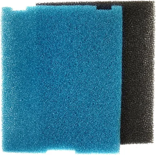 Vista 2 de HQRP Paquete de 2 almohadillas de espuma de filtro de caja plana gruesa y fina para Tetra SF1 / #26592, Tetra FK5/#26593, FK6 / #26598 sumergible