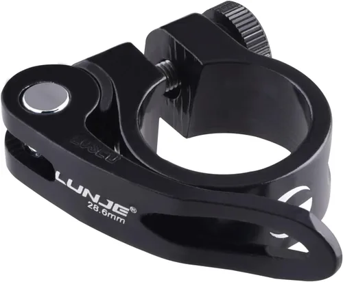 Vista 8 de Azarxis Abrazadera de poste de asiento de bicicleta de liberación rápida de aleación de aluminio para tija de sillín de bicicleta Clip de 1.126 in