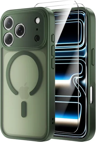 Vista 52 de Funda para iPhone 11, funda magnética con función atril [protección de grado militar] y [compatible con MagSafe], funda protectora delgada