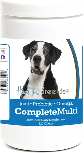 Vista 88 de Healthy Breeds Affenpinscher todo en uno multivitamínico suave masticable 120