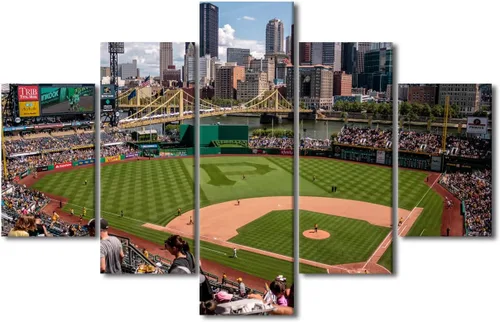 Vista 10 de Arte para pared, lienzo para estadio deportivo, arte para pared, diseño de campo de Wrigley en Chicago, pinturas de Chicago, impresiones sobre