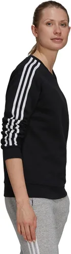 Vista 4 de adidas Sudadera Essentials de forro polar con 3 rayas para mujer