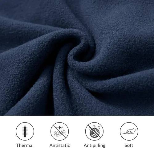 Vista 2 de BALEAF Chaleco de forro polar para mujer, sudadera tipo túnica, chaleco largo con cremallera de un cuarto, sudadera con bolsillo