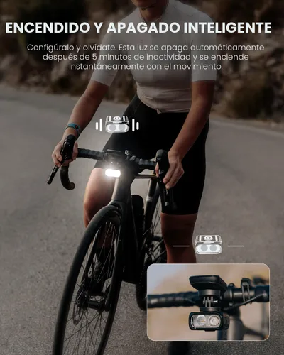 Vista 7 de Magicshine Hori 1300S 1300LM Bike Light with Mount for Garmin/Wahoo Negro