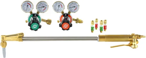 Vista 9 de SÜA Antorcha de corte recto resistente de 25 pulgadas con cabezal de 90° + reguladores + punta + pararrayos + manguera de 25 pies - compatible