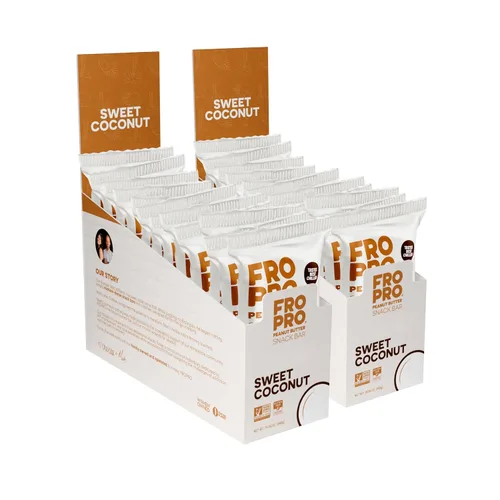 Vista 12 de FROPRO Barras de proteína vegetal – Barras de proteínas a base de plantas, totalmente naturales, sin gluten, lácteos y soja, barras altas