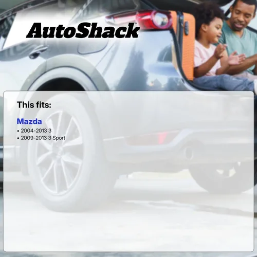 Vista 2 de AutoShack Pastillas de freno de cerámica para rotores de freno delanteros perforados y ranurados, repuesto para Mazda 3 2004-2013 2009 2010 2012