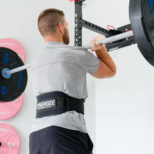 Vista 6 de Synergee Weightlifting Belt – 5" Padded Adjustable Support
