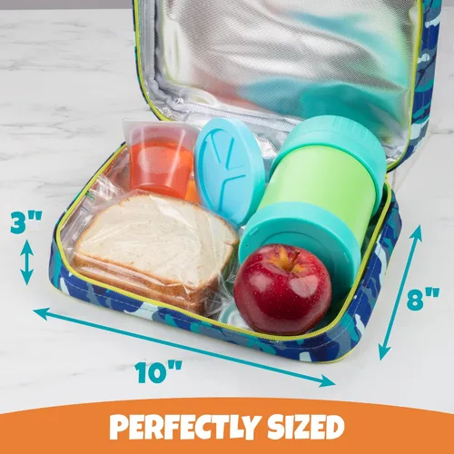 Vista 4 de Lonchera térmica duradera, lonchera reutilizable Portion Perfect, cubre de manera segura tu Bento Box, compatible con Bentology Bento Box, Bento