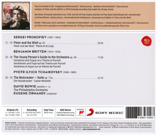 Vista 2 de David Bowie Narrates ProkofievS Pet Er And The Wolf The Young PersonS Guide To The Orchestra