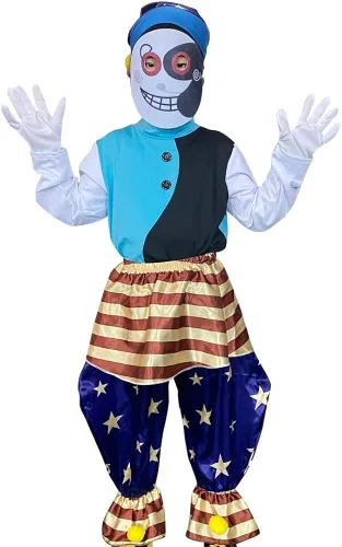 Vista 3 de Sundrop Moondrop FNAF - Disfraz de payaso para Halloween cosplay para fanáticos