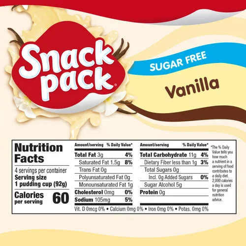 Vista 12 de Snack Pack Tazas de pudín con sabor a pastel de crema de plátano, 3.25 onzas, 4 unidades (paquete de 12)