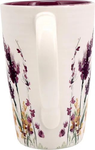 Vista 4 de Pabellón - Taza de 17 onzas para abuela, taza de café con patrón floral, taza de café de mariposas, ideas de cocina para primavera y verano, taza