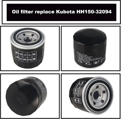 Vista 4 de HH150-32094 Filtro de aceite para Kubota BX2200D BX22D BX23D B20 B21 B26 ZD1211 ZD1211 ZD25 ZD28 ZD326 ZD331 ZG327 B5100 B5100 B5200 Tractores B6100