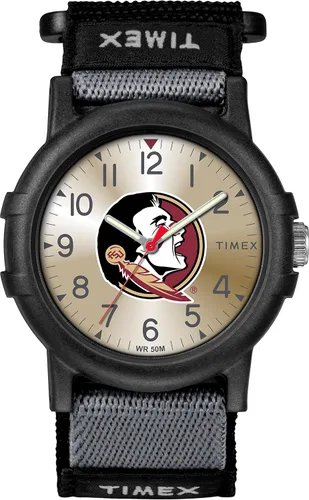 Vista 23 de Timex Reloj unisex Collegiate Recruit de 1.496 in - Tennessee Volunteers con correa de tela negra