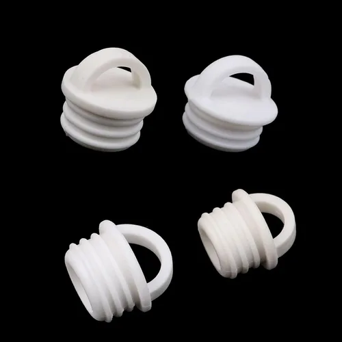 Vista 4 de Paquete de 5 tapones de drenaje para fregona, tapón de orificio para fregadero con empuñaduras, tapa de extremo para trapeador y cubo