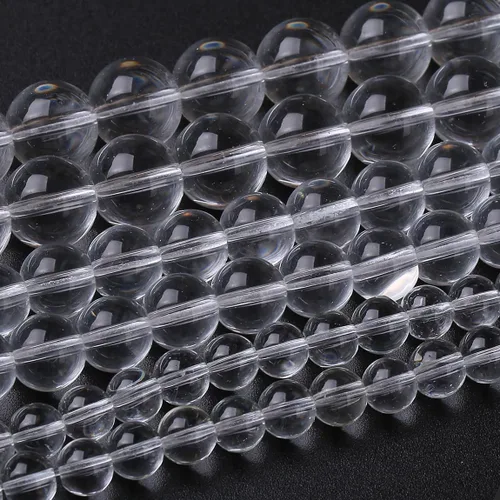 Vista 50 de Cuentas sueltas redondas de gemas naturales cuentas de piedra de energía de cristal para hacer joyas 15" (calcedonia afgana, 6 mm)