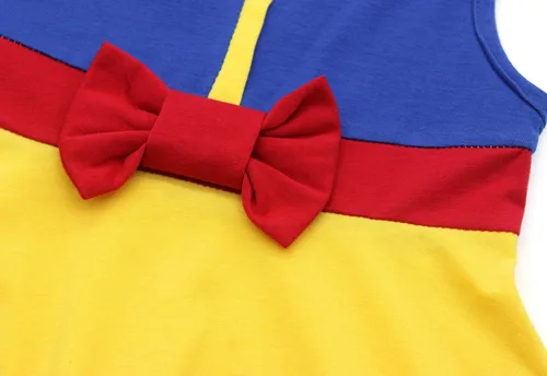 Vista 7 de Eledobby Snow White Costume for Girls Princess Dress Up Clothes Halloween Cosplay Outfits Fancy Birthday Party Dresses