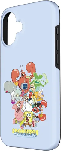 Vista 2 de Funda para iPhone 16 SpongeBob SquarePants Group Party Pose