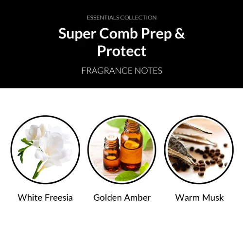 Vista 4 de Number 4 Super Comb & Protect, spray acondicionador sin enjuague, protector térmico para cabello, 6.7 onzas