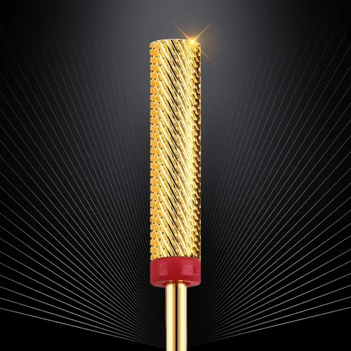 Vista 8 de Broca de uñas, broca larga para uñas, broca de uñas para uñas acrílicas, gruesa Extra Long Barrel Nail Drill Bit, Carbide Tungsten Drill Bit for