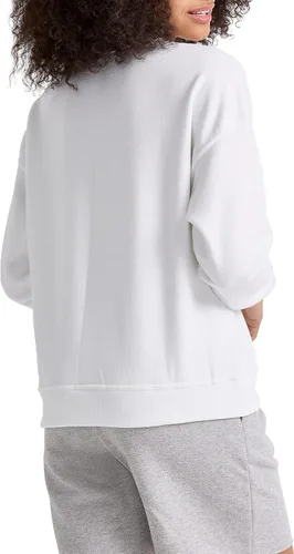 Vista 2 de Champion Sudadera para mujer, Powerblend, cuello redondo para mujer, talla extra grande disponible