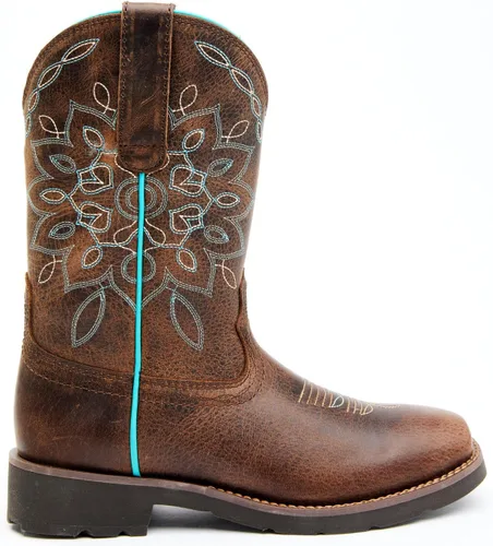 Vista 2 de Shyanne Botas Zenith Performance Western con punta cuadrada ancha para mujer - Bswfa20p12, Marrón
