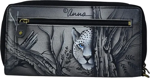 Vista 2 de Anna por Anuschka pintado a mano cierre alrededor de embrague