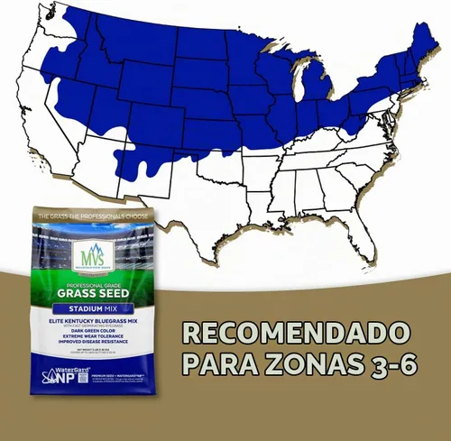 Vista 7 de The Andersons Stadium Mix Kentucky - Semilla de pasto azul - 3 libras.