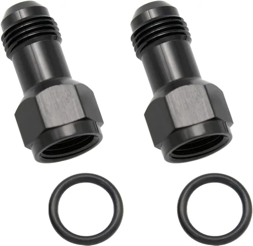 Vista 17 de Aluminio 3AN hembra a 3AN macho extensor de montaje, conector adaptador de extensiones AN3 con anillo tórico, negro
