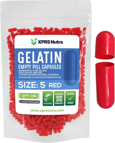 Vista 21 de XPRS Nutra Cápsulas vacías tamaño 5 – 100 cápsulas de gelatina vacías transparentes muy pequeñas – Pastillas de relleno de cápsulas de bricolaje