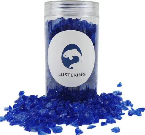 Vista 17 de LUSTERING Vidrio triturado de alto brillo con purpurina, vidrio para fuego, vidrio roto, gemas de vidrio para foso de fuego, manualidades DIY