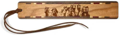 Vista 9 de Marcador de madera grabado con borla, también disponible sin personalización