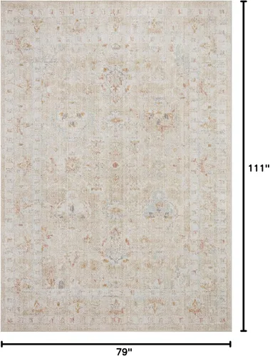 Vista 2 de Loloi Monroe Sand/Sunrise - Alfombra de área de 6'-7" x 9'-3" Arena / amanecer