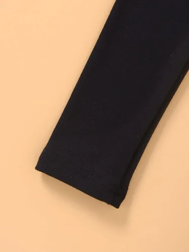 Vista 3 de OYOANGLE Paquete de 2 camisetas de manga larga con cuello alto falso para niño