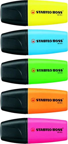 Vista 2 de STABILO - BOSS MINI - Resaltador - Pack de 5 - Colores surtidos