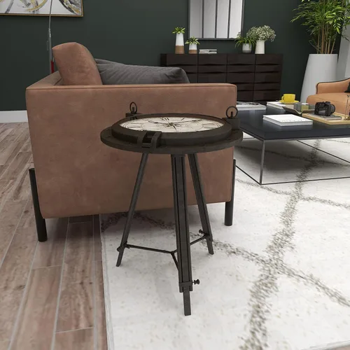 Vista 6 de Woodland Imports - Mesa auxiliar vintage