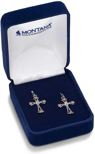 Vista 34 de Montana Silversmiths Pendientes de cruz estilo de vida occidental