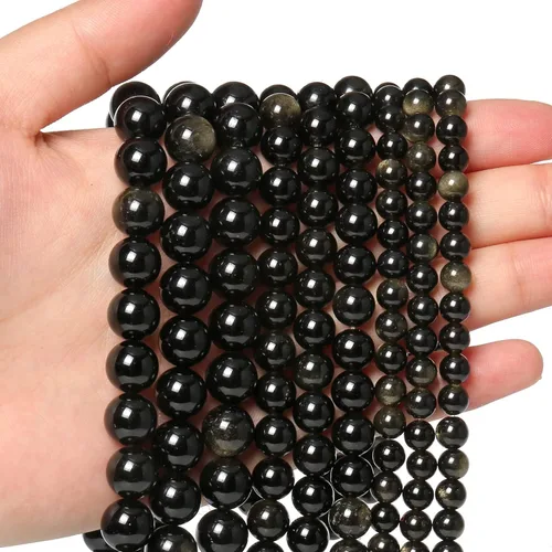 Vista 13 de 60 piezas de cuentas de piedra natural de 15⁄64 pulgadas (6 mm) con cuentas de amazonita de cristal, piedras preciosas para hacer joyería, pulseras