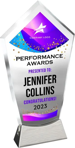 Vista 10 de Placa de vidrio personalizada de 9 1/4 pulgadas, placa personalizada como premios y trofeos, placas de vidrio para premios como jubilación
