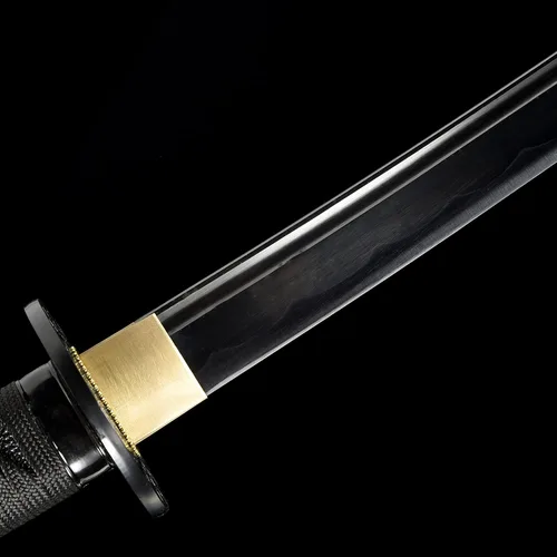 Vista 3 de Espada JIHPEN, juego de espadas Wakizashi Tanto de espiga completa, acero de resorte, afiladas
