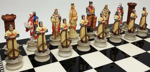 Vista 5 de Juego de ajedrez de las Cruzadas de la época medieval Árabes vs Cristianos - SIN tablero