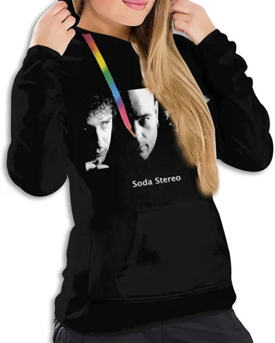 Vista 3 de Soda - Sudadera con capucha estéreo y bolsillos para mujer