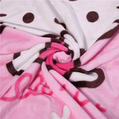 Vista 2 de Manta con estampado de gatitos de dibujos animados, cubierta suave, manta de franela acogedora manta de forro polar de felpa para niños, niñas