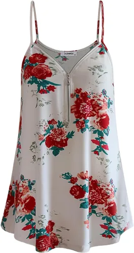 Vista 5 de Lindas camisetas sin mangas con cuello en V para mujer