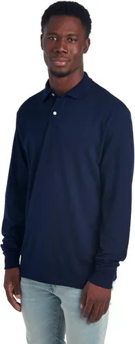 Vista 2 de Jerzees Men's Long Sleeve Polo Shirts, SpotShield Stain Resistant, Sizes S-2X
