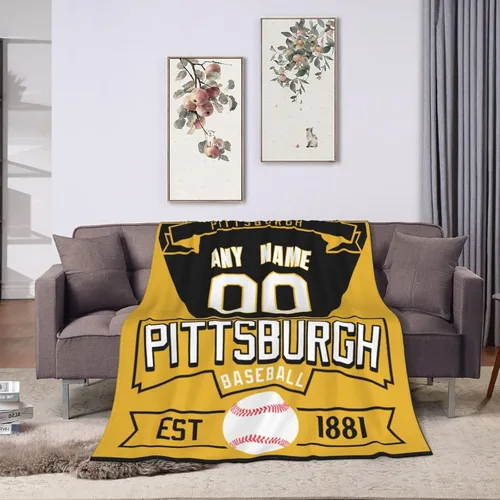 Vista 11 de Manta personalizada para cama, regalo para fanáticos del béisbol, manta de forro polar para invierno y verano, manta personalizada con nombre