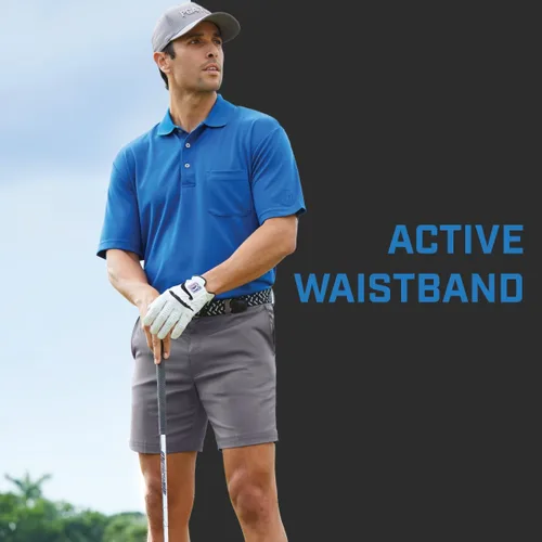 Vista 7 de PGA Tour Men's 7” Flat Front Performance Stretch Golf Shorts with Active Waistband Caviar